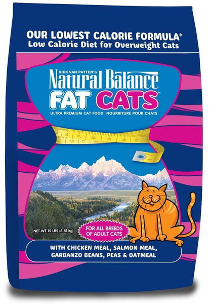 Natural Balance Fat Cats Chicken & Salmon Formula Low Calorie Dry C...